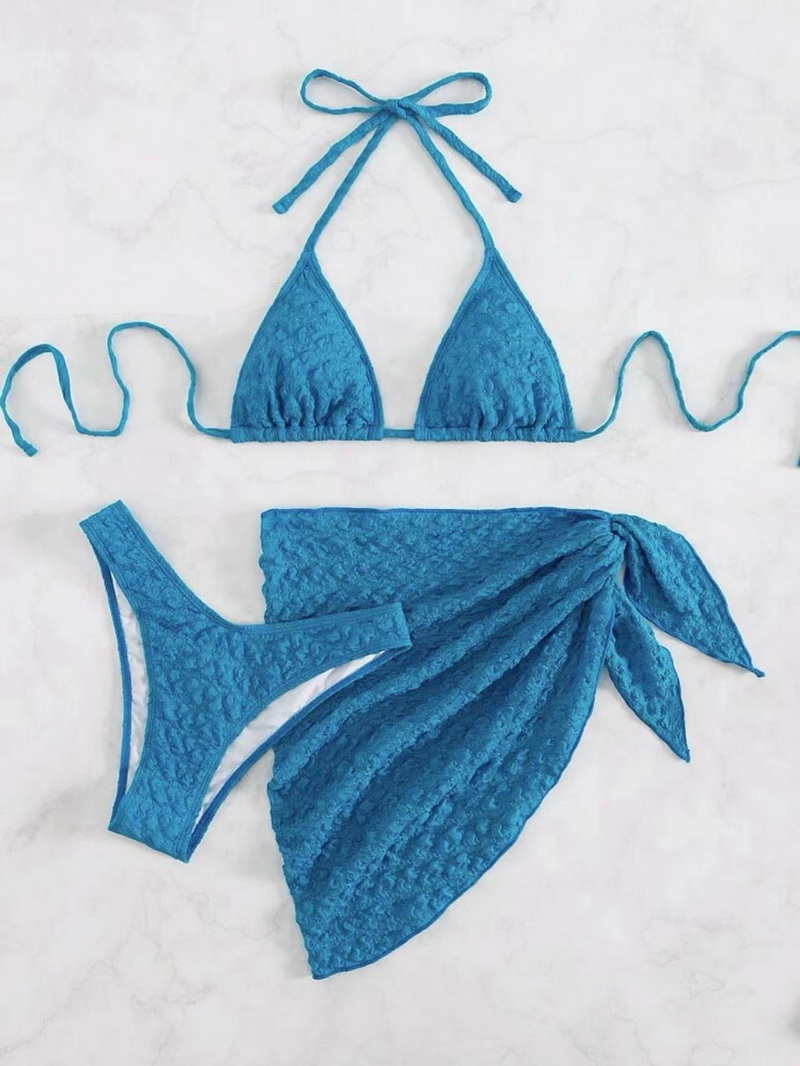 Sexy Three-Piece Mesh Bikini Set - INS Style Beachwear for Women_6