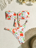 Sexy Floral Bikini 2-Piece Swimsuit for Women – Perfect for Hot Springs & Vacations
