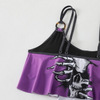 Sexy Solid Color Cutout Bikini - Pure Desire Beach Swimsuit