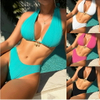 Sexy Solid Color Halter Bikini - 2024 Hot Seller Swimsuit