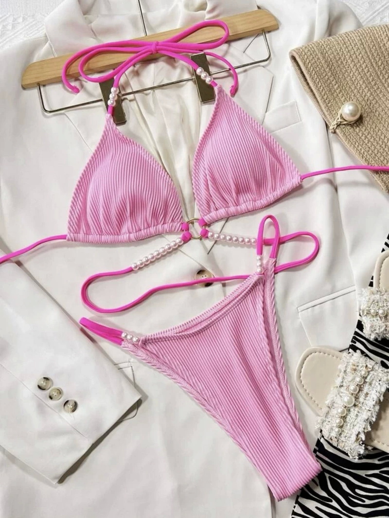 Sexy Pearl Two-Piece Bikini - Hot Seller Women's Swimwear