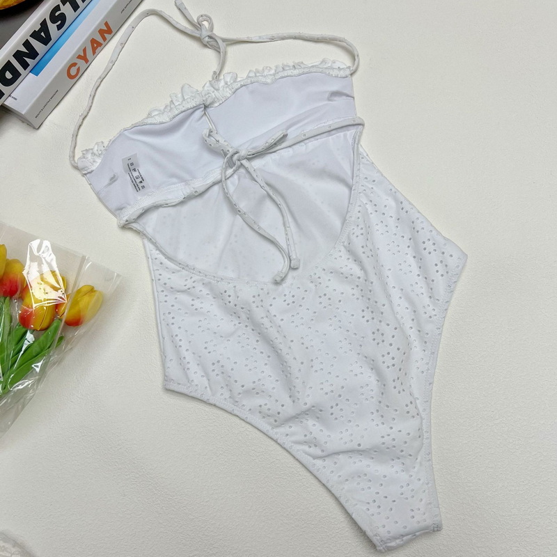 Sexy Halter One-Piece Bikini - Tie-Up Women's Beach Swimsuit Hot Seller_09