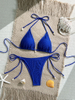 2025 Sexy Mesh Shell Halter Bikini For Women European Beach Vacation
