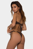 Solid Strapless Bandeau Bikini Two-Piece Swimsuit European Style