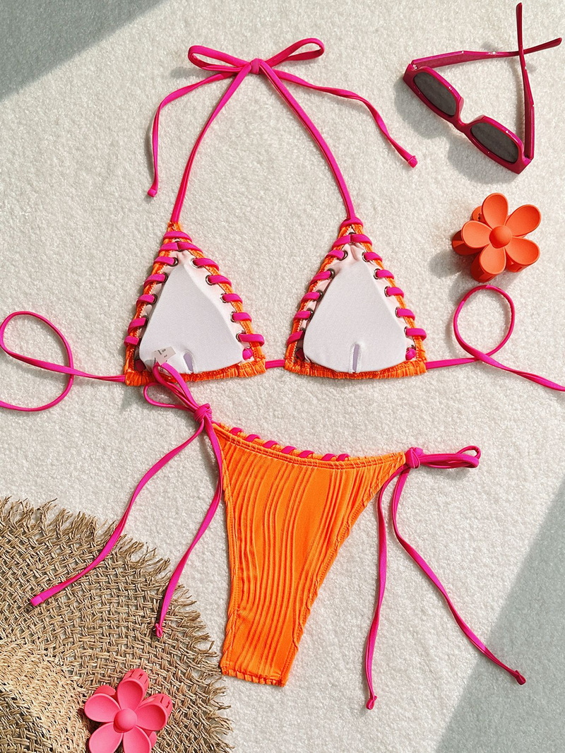 Summer Sexy Solid Color Bikini - INS Style Women's Vacation Swimwear_5_02