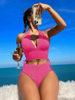 Sexy Halter Tie Bikini - Solid Color Sanya Vacation Hot Seller