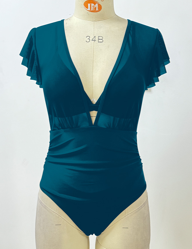2025 European Style Sexy Triangle Bikini Set - Two-Piece and One-Piece Combo_01