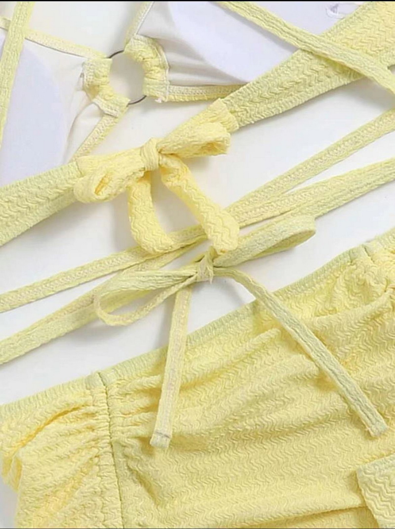 New Sexy 3-Piece Bikini Beach Set for Women - Stylish Swimwear_10