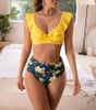 2025 New Women's Swimsuit – Western Style Ruffled Bikini with Push-Up Support