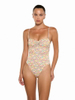 New Floral One-Piece Swimsuit for Women – Slim Fit, Sexy Bikini with Removable Shoulder Straps