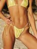 New Solid Color Tie Bikini – High Elasticity Sexy Two-Piece Swimsuit for Women