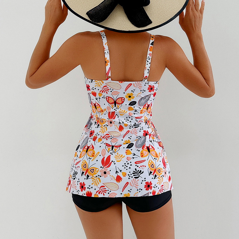 New Western Style Bikini &ndash; Sexy Ribbed Bandeau High Cut Twist Front Swimsuit_15