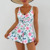 New Western Style Bikini – Sexy Ribbed Bandeau High Cut Twist Front Swimsuit