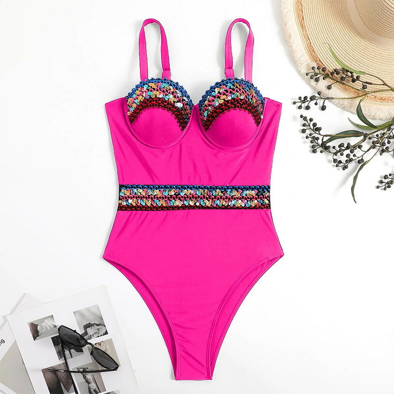 2025 New Western Style Bikini – Push-Up Strappy Backless One-Piece Swimsuit