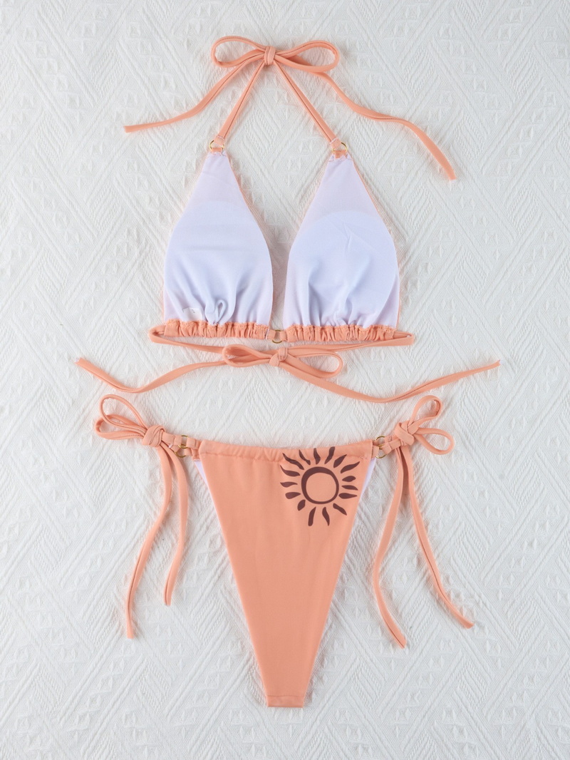 New Western Style Bikini &ndash; Printed Triangle Cup Halter Neck Two-Piece Swimsuit_20