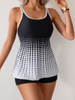 2025 European Style Bikini Set - Two-Piece Tankini with Boxer Shorts