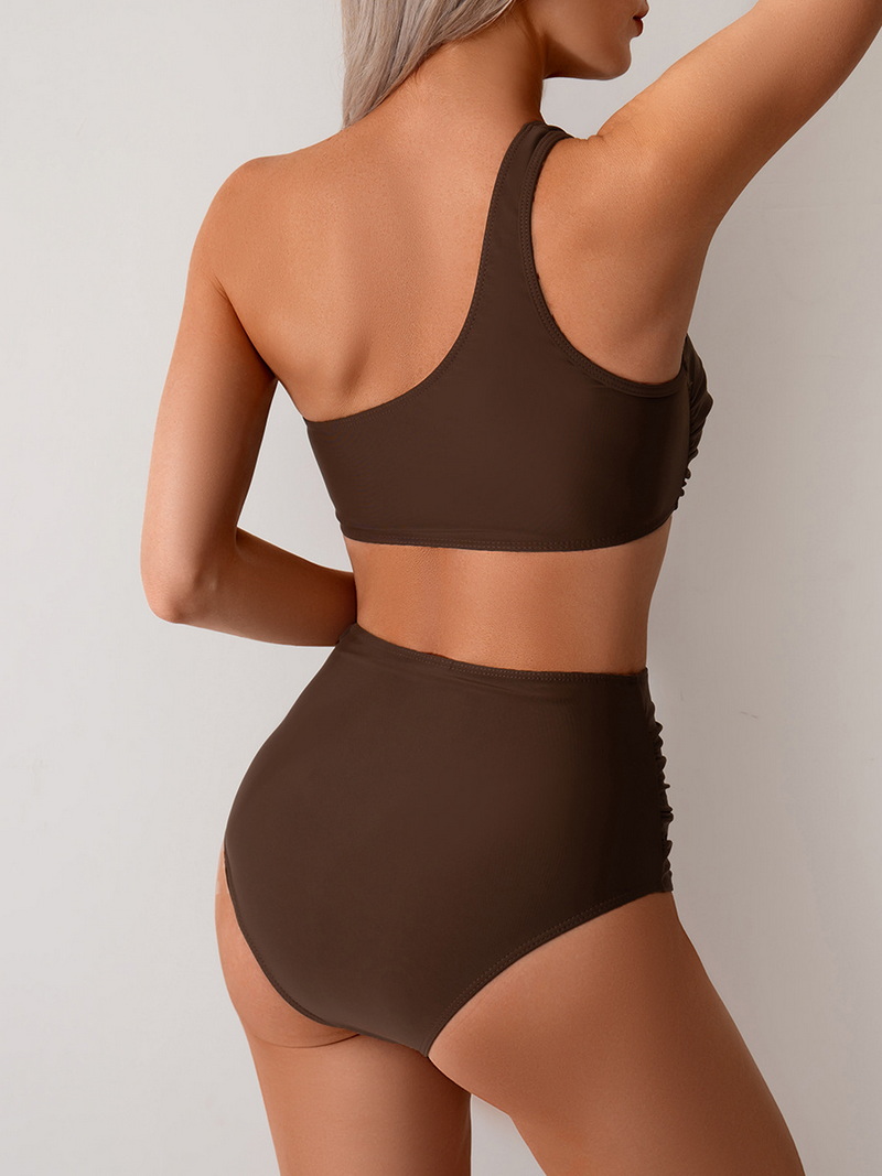 2025 One-Shoulder Two-Piece Swimsuit - Sexy Quick-Dry European Bikini_22