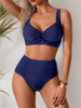2025 High-Waisted Two-Piece Swimsuit - Sexy European Bikini Style