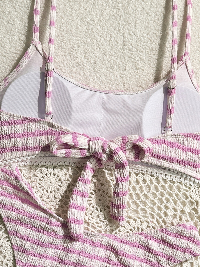 Sexy Striped Ruffle Bikini - INS Style Vacation Swimwear_04