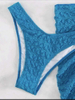 Sexy Three-Piece Mesh Bikini Set - INS Style Beachwear for Women