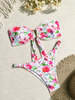 Sexy Floral Bikini 2-Piece Swimsuit for Women – Perfect for Hot Springs & Vacations