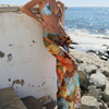 2025 Chic Leopard Print Bikini With Cut-Out Design And Fashionable Long Dress