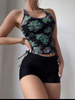 Sexy Printed Boxer Bikini Set - Pure Desire Two-Piece Women's Swimwear