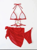 Sexy Three-Piece Mesh Gem Bikini Set - Hot Seller Women's Swimwear