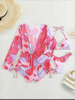 Sexy Three-Piece Printed Mesh Bikini Set - Hot Seller for Beach Vacations