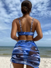 Sexy Three-Piece Ring Accent Bikini Set - Beach-Ready Women's Swimwear