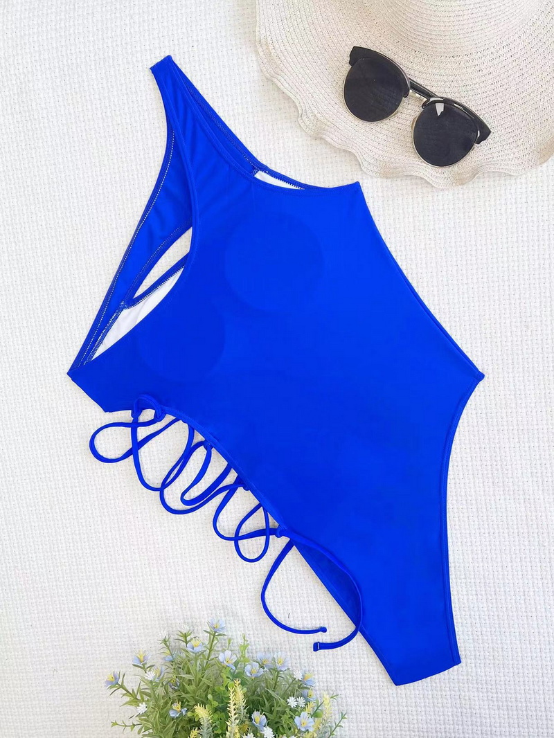 Sexy Solid Color One-Piece Tie Bikini - Essential Women's Swimsuit Hot Seller_11