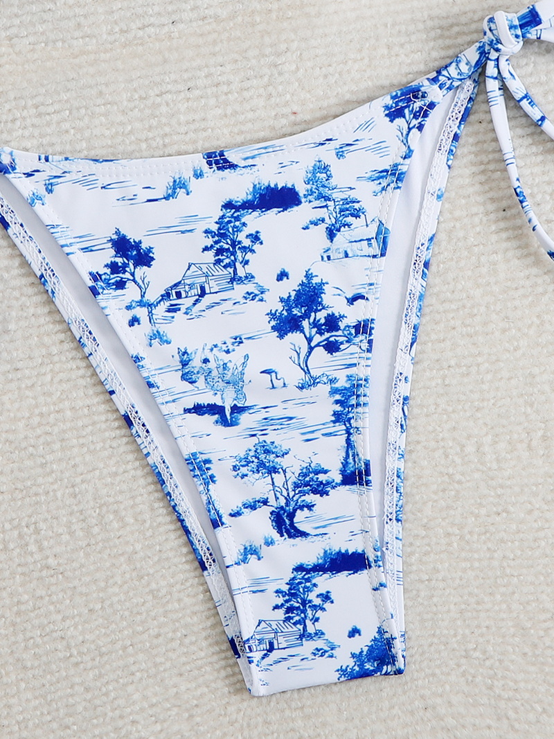 2025 Ins-Style Printed Bikini - European Sexy Lace-Up Swimsuit In Stock_38