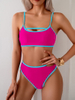 2025 Colorblock Backless Bikini - European Two-Piece Swimsuit