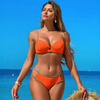 New 2025 Bikini Three-Piece Tight-Fitting Women's Swimsuit Push-Up Sexy Hot Spring Style