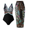 New Sexy One-Piece Swimsuit for Women - European Bikini Beach Skirt Cover-Up Set In Stock