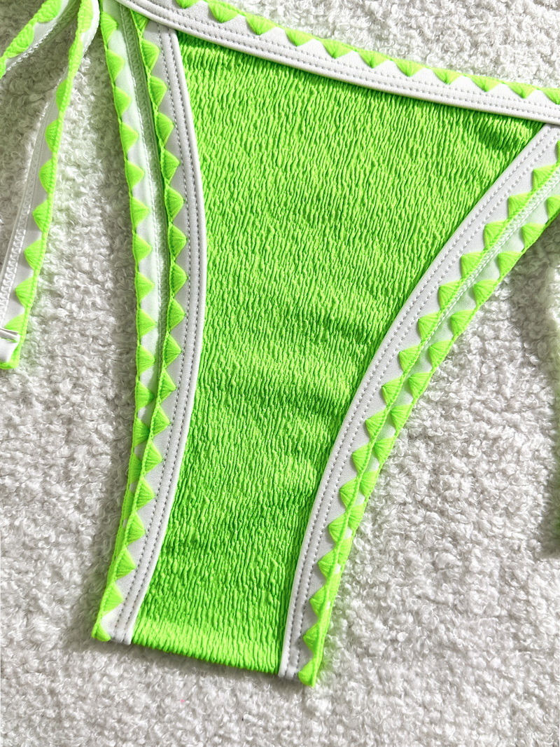 Solid Color Ins Style Bikini Swimwear For Women Sexy Beachwear_01
