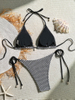 2025 Sexy Mesh Shell Halter Bikini For Women European Beach Vacation