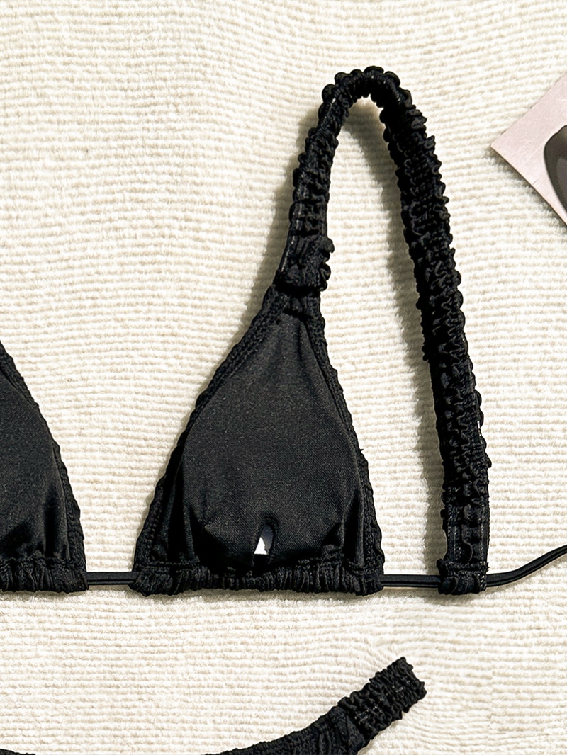 Solid Color Sexy Bikini - INS Style Women's Beach Swimwear_06