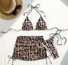 2025 New European Printed Bikini Set With Sexy Vacation Style Two-Piece Swimsuit