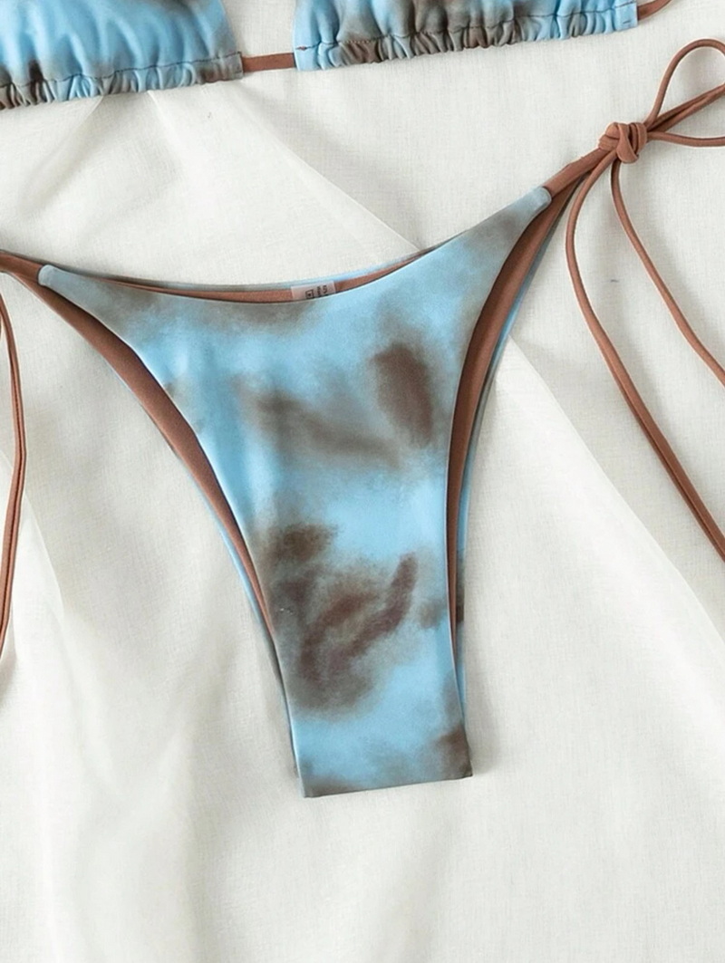 Hot-Selling 3-Piece Tie-Up Bikini Set - Fashionable Vacation Swimwear for Women