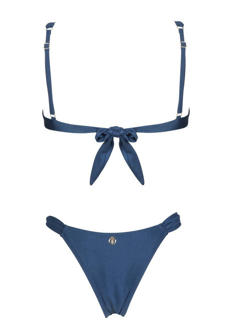 New Summer Sexy Two-Piece Swimsuit – Solid Color Underwire Nylon Bikini Set