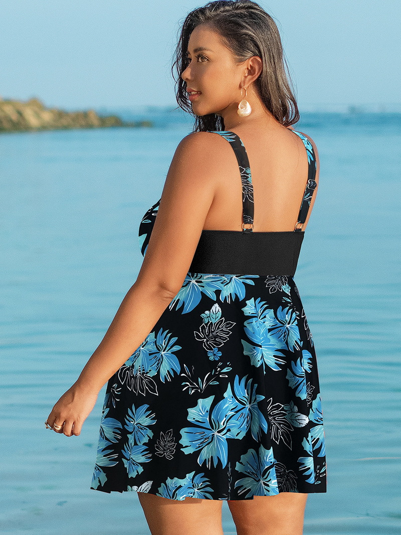 2025 New European Plus Size Women's Conservative Two-Piece Swimwear_32