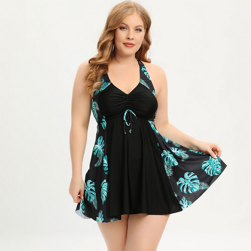2025 New European Plus Size Women's Conservative Two-Piece Swimwear_13