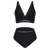 2025 New Bikini Set for Women - European Sports Sexy Two-Piece Swimsuit with Cover-Up Skirt