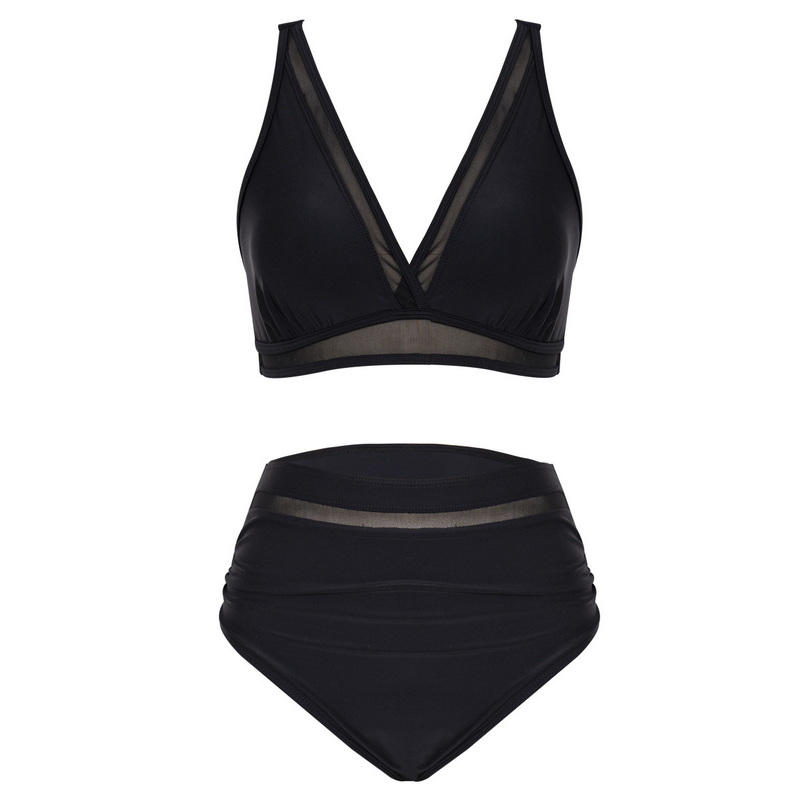 2025 New Bikini Set for Women - European Sports Sexy Two-Piece Swimsuit with Cover-Up Skirt