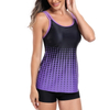 2025 European Style Bikini Set - Two-Piece Tankini with Boxer Shorts