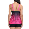 2025 European Style Bikini Set - Two-Piece Tankini with Boxer Shorts