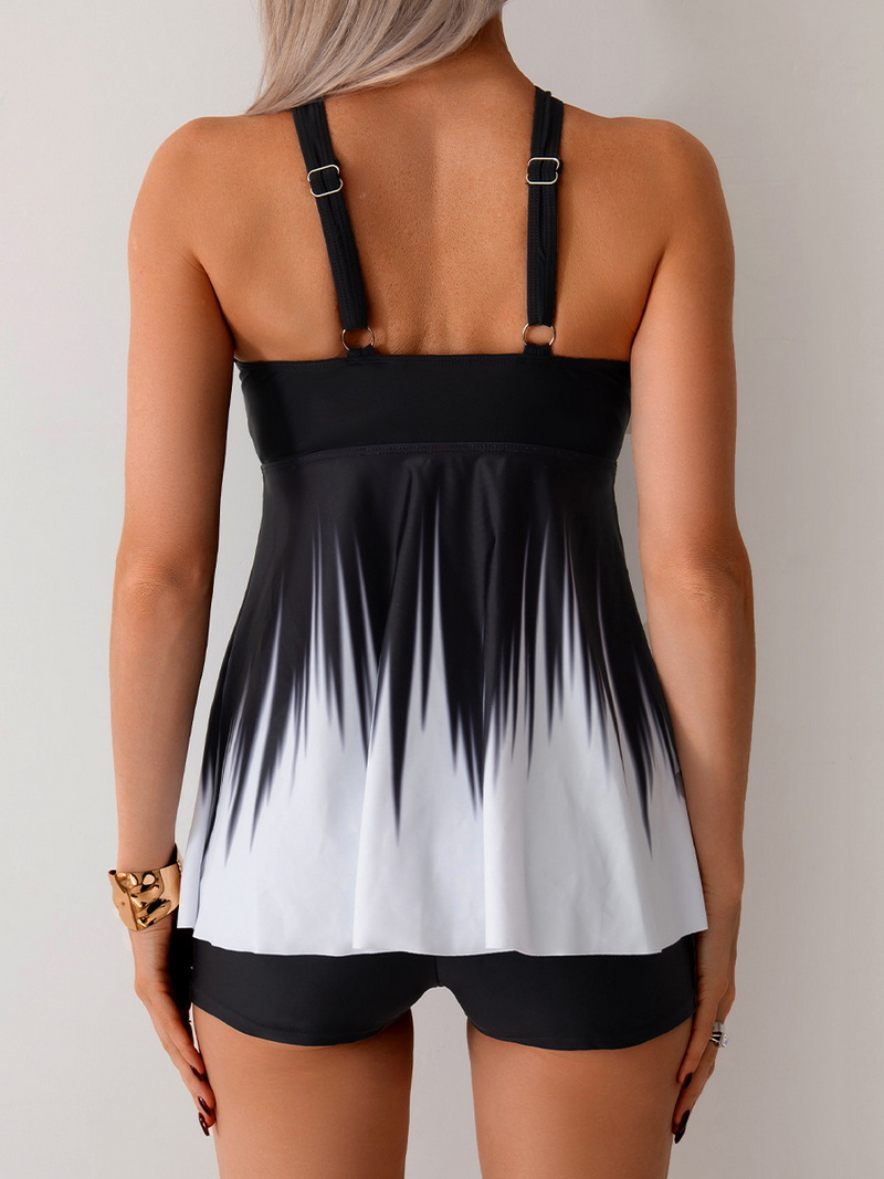 2025 Gradient Two-Piece Swimsuit - Tankini with Boxer Shorts In Stock_28