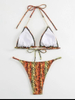 Sexy Cross Tie Leopard Print Bikini - Hot Seller Wholesale Swimwear