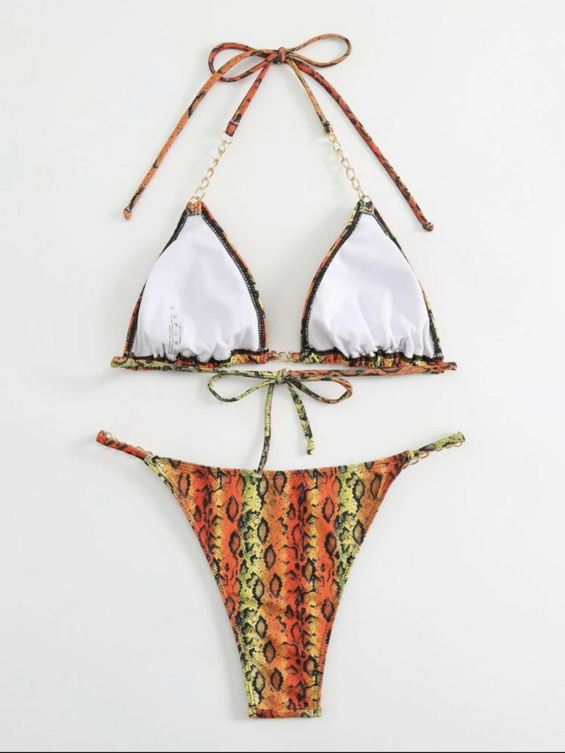 Sexy Cross Tie Leopard Print Bikini - Hot Seller Wholesale Swimwear